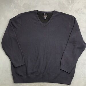Jos A Bank Travel Tech V Neck Wool Blend Sweater Size 2X